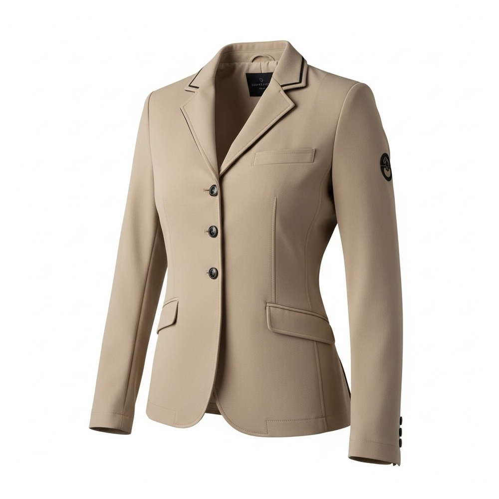 Women's NWOT Vestrum Riding Jacket Size 6 Rare Sand/Beige Color